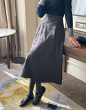 Milo Brushed Flare Long Skirt