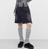 Healy midi jean skirt