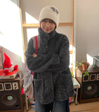 Nieti Fleece High Neck Half Coat