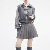 Bonnie Two Way Ribbon Zip-Up
