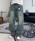 Rodep Washing Cargo Denim Pants