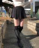 Koda Pleated Mini Wrap Skirt Pants