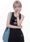 MIDNIGHT Solid Mango Sleeveless