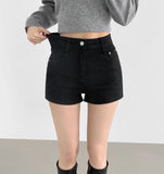 Hip Volume Span Cotton Shorts