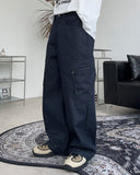 Retin Zipper Cargo Denim Pants