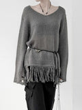 Lynch Fringe V-Neck Knit