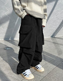 String padded cargo pants