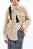 Marie light fur jacket
