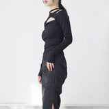 Sage Cutout Strap T-shirt