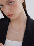 Essence Silver (W) H Moissanite Necklace 1.0CT