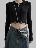 Riette Collar Cropped Knitwear