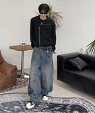 Vieron side knit zip-up