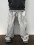 Snap Wide Dirty White Denim