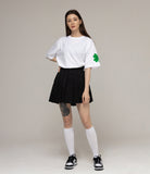 One Side Clover Smile Short Sleeve Tee