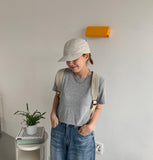 Warmin Basic Color Short Sleeve Tee