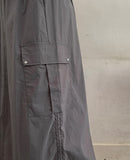 Kebu Nylon Cargo Banding Long Skirt