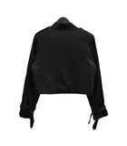 Luel Satin Crop Trench Jacket