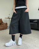 Dinede Lettering Bermuda Pants