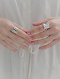 [Premium Plating] H Edition AB(W) Shell Wave Ring