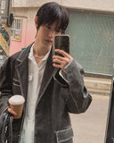 Use Vintage Leather Blazer