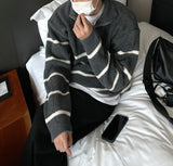 Overfit half zip-up knit
