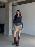 Windy Bret Button Ribbed Sleeveless