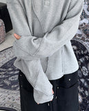 Tove Waffle Henley Neck Long Sleeve