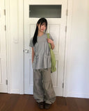 Hues Ribbon Pocket Short Sleeve T-shirt