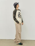 END OF TIME Camo Raglan Long Sleeve T-Shirt