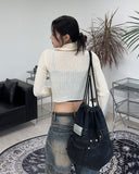 Seen Knit Muffler Cardigan SET