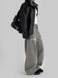 Fishbone Ash Wide Denim