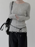 Modern Damage Ribbed Knit