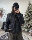 Panel crop duck down lightweight padding