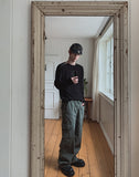 Larson Washed Multi-Pocket Wide Cargo Pants
