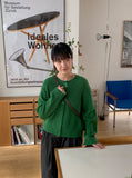 Cowzen Mix Color Round Knit Cardigan