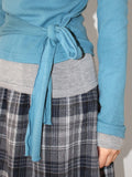 OVERLAP CHECK SKIRT