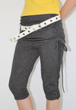 SHIRRING SKIRT-LAYERED PANTS