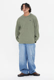 WIDE KNIT CREWNECK