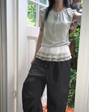 Tutu tiered lace micro mini skirt