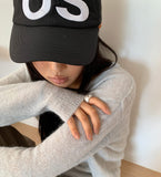 Pramer Basic V-neck Loose Fit Long Sleeve Knit