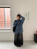 [unisex] Billmon Seersucker Stripe Over Shirt