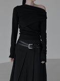 Raz Drape One Shoulder Tee