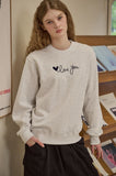 Love You Chain Embroidery Sweatshirt