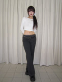 pinter striped low-rise pants