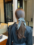 Nera Lettering Scarf Hair Tie