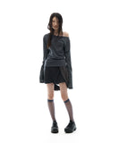 Draped Pumpkin Shorts