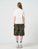 Double Knee Carpenter Washing Camo Bermuda Pants