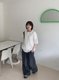 [unisex] Gopheo Linen Net Collar Short Sleeve Knit