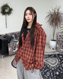 Seddy Check String Hood Shirt