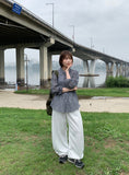 Bilte Summer Seersucker Check Long Sleeve Shirt